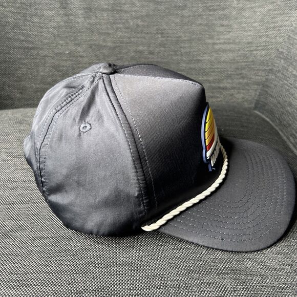 Hari Mari Logo Rope Snapback Dad Hat Cap Men's OSFM Black Nylon Golf - Picture 3 of 12